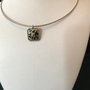 Lia Sophia - Silver, Gold & Black Necklace